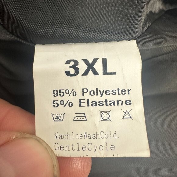 Black Double-Breasted Womens Blazer Jacket 3XL Polyester & Elastane Blend - Picture 3 of 4